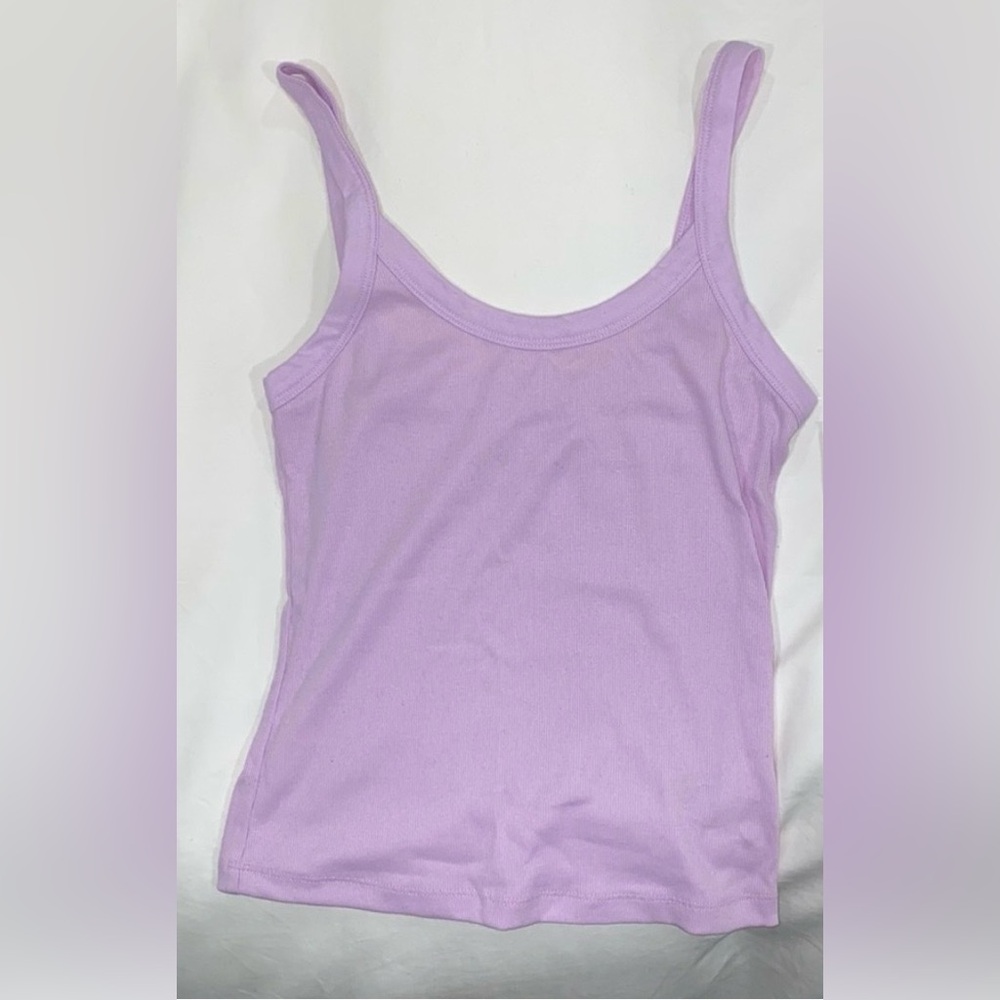 Lilac Tank Top - Soft Scoop Neck